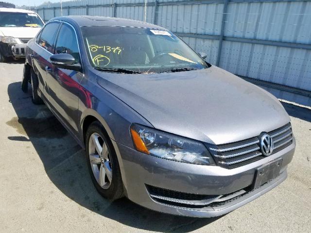 1VWBP7A30DC084330 - 2013 VOLKSWAGEN PASSAT SE GRAY photo 1