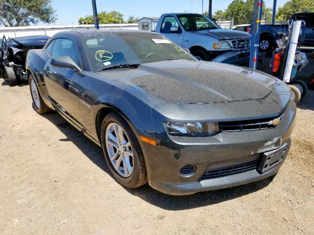 2G1FB1E32F9130219 - 2015 CHEVROLET CAMARO LS GRAY photo 1