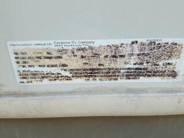 4YDT29B246G917899 - 2006 KEYSTONE OUTBACK WHITE photo 10