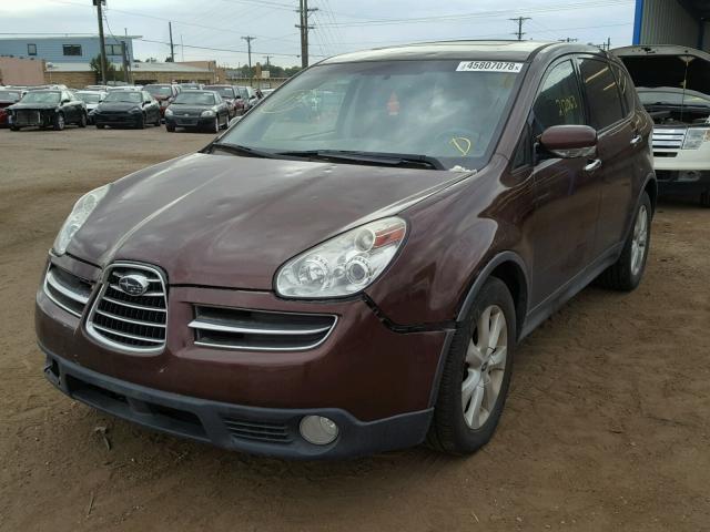 4S4WX85C264428463 - 2006 SUBARU B9 TRIBECA BURGUNDY photo 2