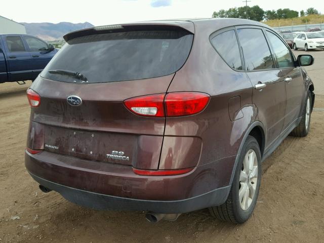 4S4WX85C264428463 - 2006 SUBARU B9 TRIBECA BURGUNDY photo 4