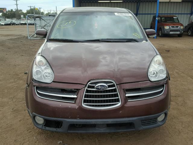 4S4WX85C264428463 - 2006 SUBARU B9 TRIBECA BURGUNDY photo 9