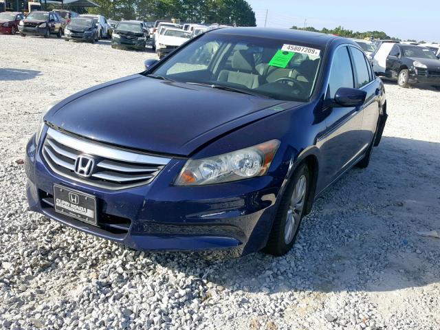 1HGCP2F78BA045615 - 2011 HONDA ACCORD EX BLUE photo 2