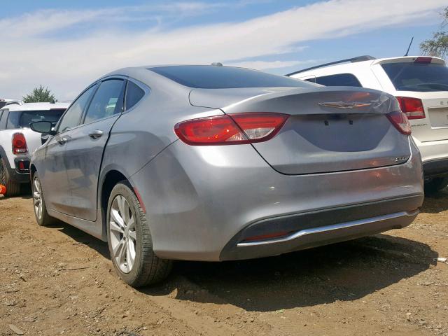 1C3CCCAB5GN154713 - 2016 CHRYSLER 200 LIMITE SILVER photo 3