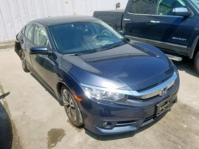 JHMFC1F35JX024939 - 2018 HONDA CIVIC EX BLUE photo 1