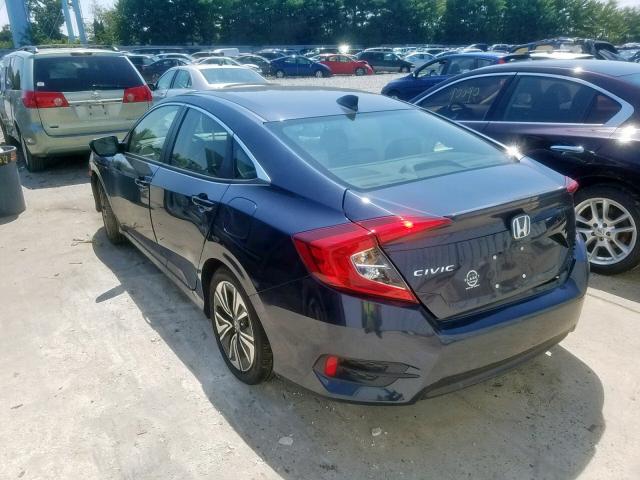 JHMFC1F35JX024939 - 2018 HONDA CIVIC EX BLUE photo 3