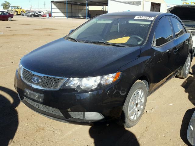 KNAFU4A29D5717637 - 2013 KIA FORTE EX BLACK photo 2