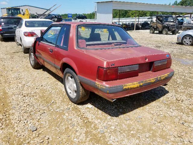 1FACP40E6MF107364 - 1991 FORD MUSTANG LX RED photo 3