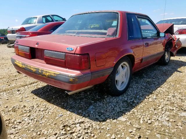 1FACP40E6MF107364 - 1991 FORD MUSTANG LX RED photo 4