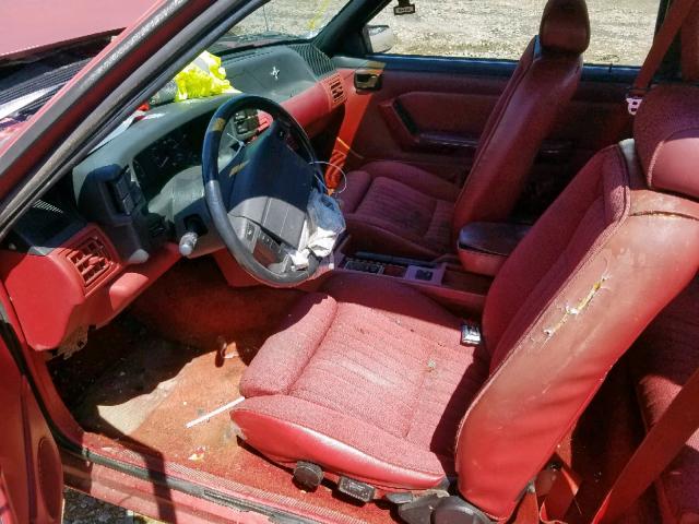 1FACP40E6MF107364 - 1991 FORD MUSTANG LX RED photo 5