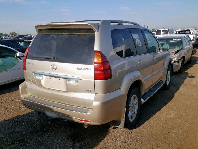 JTJBT20X560116292 - 2006 LEXUS GX 470 GOLD photo 4