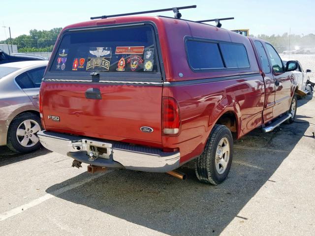 2FTRX17W84CA44426 - 2004 FORD F-150 HERI RED photo 4