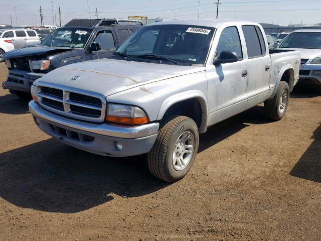 1D7HG48N13S263439 - 2003 DODGE DAKOTA QUA SILVER photo 2