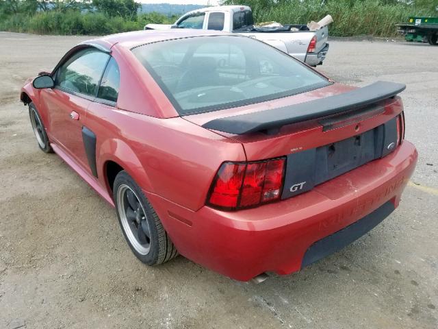 1FAFP42X02F191447 - 2002 FORD MUSTANG GT RED photo 3