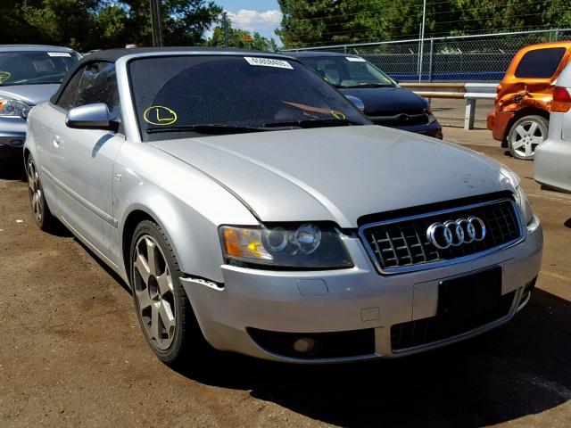 WUARL48H15K900176 - 2005 AUDI S4 QUATTRO SILVER photo 1