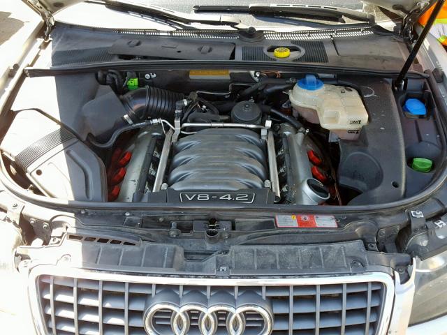 WUARL48H15K900176 - 2005 AUDI S4 QUATTRO SILVER photo 7