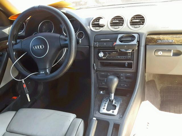 WUARL48H15K900176 - 2005 AUDI S4 QUATTRO SILVER photo 9