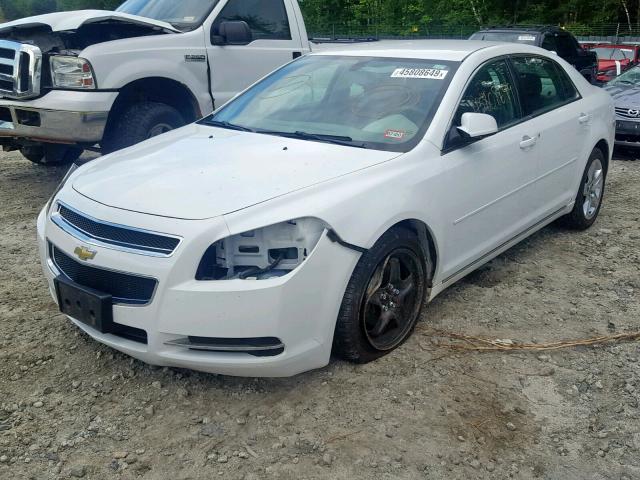 1G1ZC5EB5AF149999 - 2010 CHEVROLET MALIBU 1LT WHITE photo 2