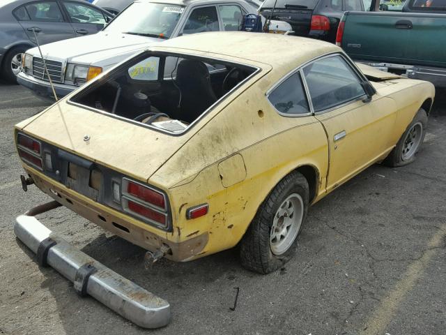 RLS30061753 - 1974 DATSUN 260Z YELLOW photo 4