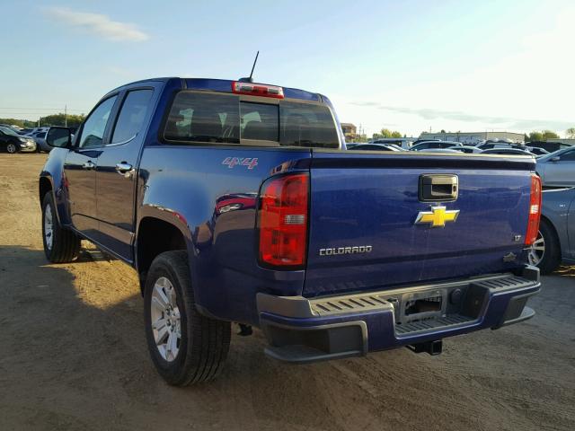 1GCGTCE36G1171267 - 2016 CHEVROLET COLORADO L BLUE photo 3