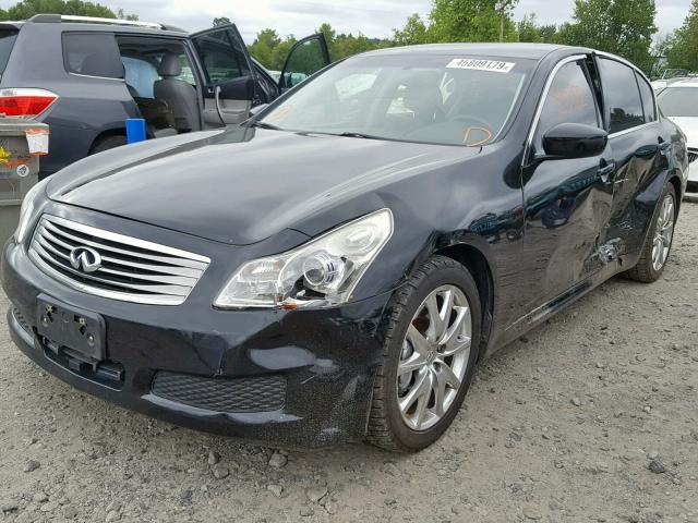 JNKCV61E59M302626 - 2009 INFINITI G37 BASE BLACK photo 2