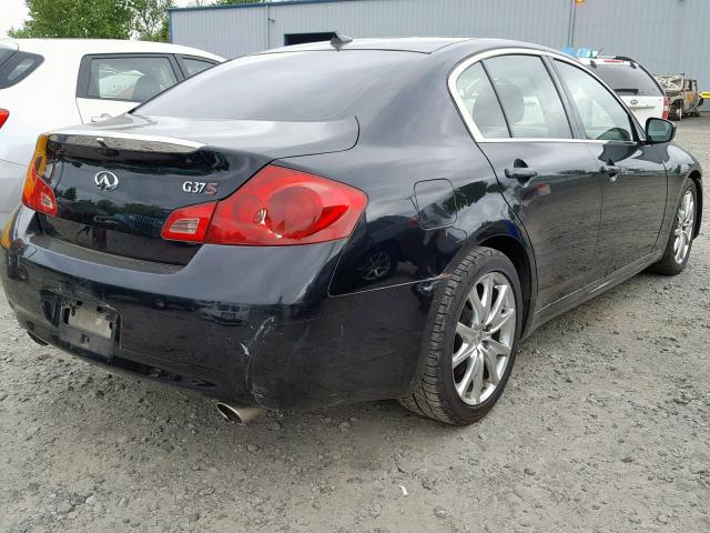 JNKCV61E59M302626 - 2009 INFINITI G37 BASE BLACK photo 4