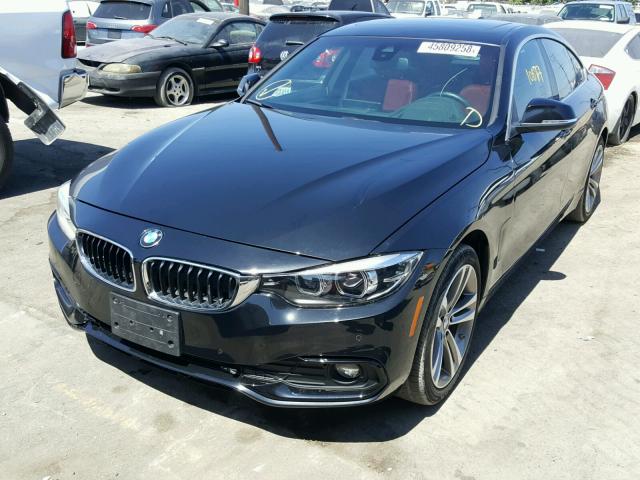 WBA4J1C52JBG79254 - 2018 BMW 430I GRAN BLACK photo 2