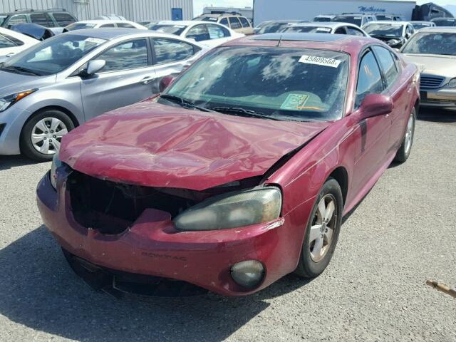 2G2WS522551141064 - 2005 PONTIAC GRAND PRIX MAROON photo 2