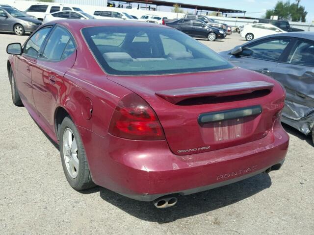 2G2WS522551141064 - 2005 PONTIAC GRAND PRIX MAROON photo 3
