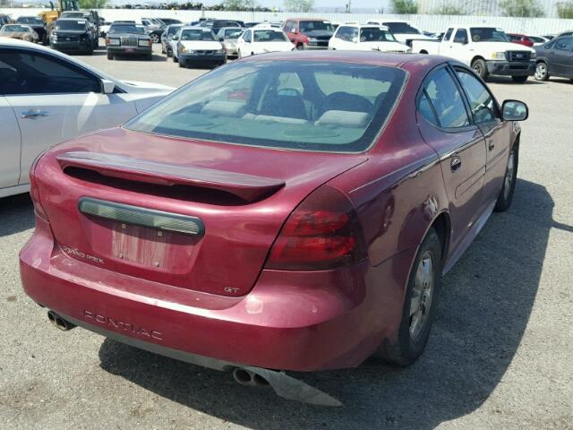 2G2WS522551141064 - 2005 PONTIAC GRAND PRIX MAROON photo 4