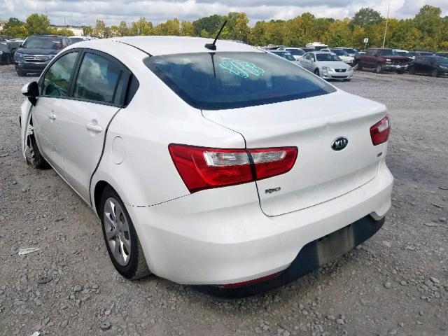 KNADM4A3XG6603404 - 2016 KIA RIO LX WHITE photo 3