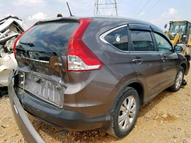 2HKRM4H78EH679692 - 2014 HONDA CR-V EXL SILVER photo 4