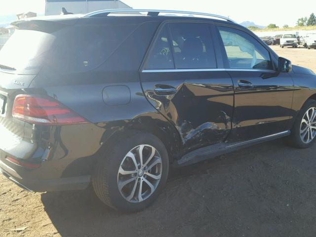 4JGDA5HB5GA778523 - 2016 MERCEDES-BENZ GLE 350 4M BLACK photo 9