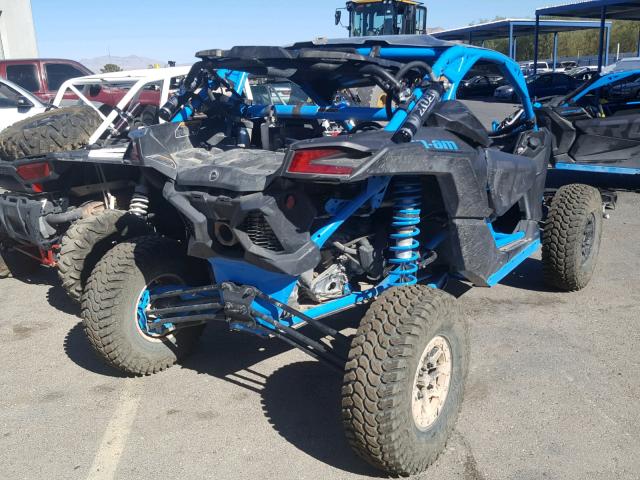 3JBVVAW47JK000839 - 2018 CAN-AM MAVERICK X BLUE photo 4