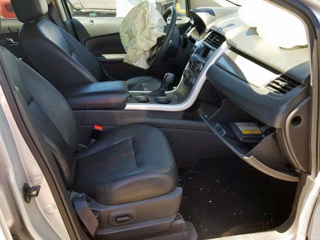 2FMDK3JC3DBA36934 - 2013 FORD EDGE SEL SILVER photo 5