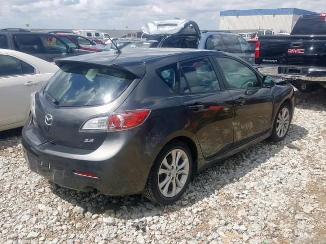 JM1BL1K58B1470708 - 2011 MAZDA 3 S GRAY photo 4