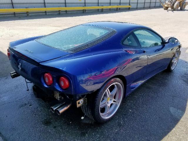 ZFFYU51AX30131406 - 2003 FERRARI 360 MODENA BLUE photo 4