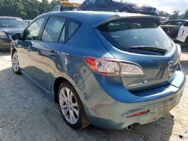 JM1BL1H50A1348978 - 2010 MAZDA 3 S BLUE photo 3