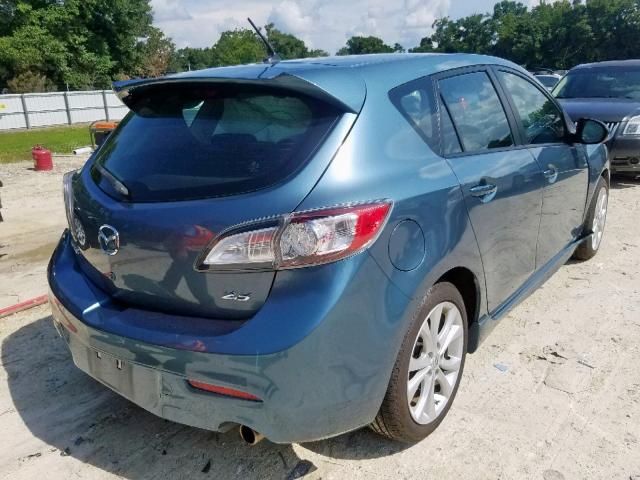 JM1BL1H50A1348978 - 2010 MAZDA 3 S BLUE photo 4