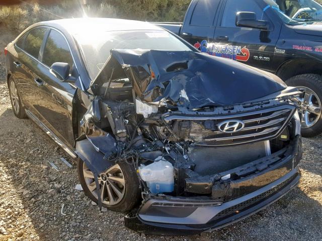 5NPE34AF4FH052489 - 2015 HYUNDAI SONATA SPO BLACK photo 1