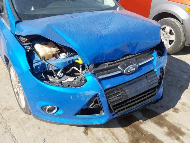 1FAHP3N28CL407969 - 2012 FORD FOCUS TITA BLUE photo 9