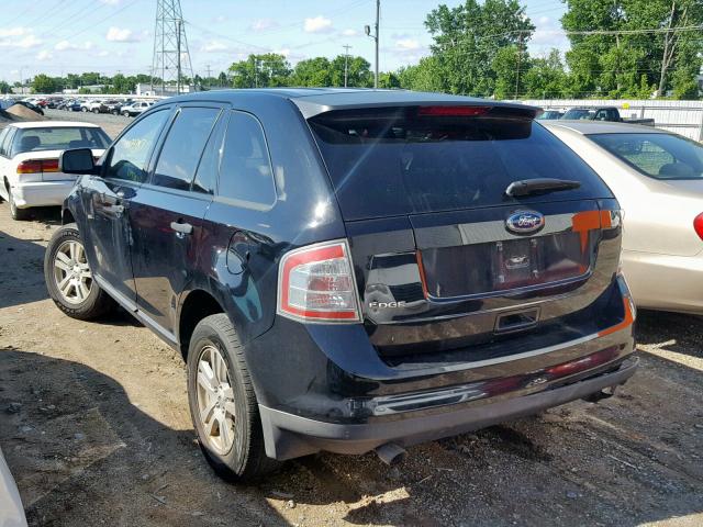 2FMDK36C38BB38698 - 2008 FORD EDGE SE BLACK photo 3