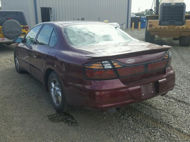 1G2HZ5417Y4276189 - 2000 PONTIAC BONNEVILLE MAROON photo 3