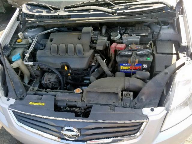 3N1AB6AP0BL629103 - 2011 NISSAN SENTRA 2.0 SILVER photo 7