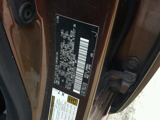 JTLKT334864123115 - 2006 TOYOTA SCION XB 栗色 照片 10