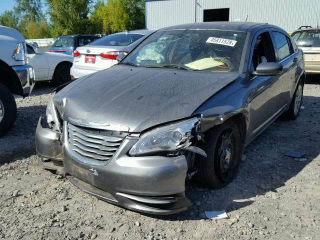 1C3CCBAB7CN223986 - 2012 CHRYSLER 200 LX GRAY photo 2