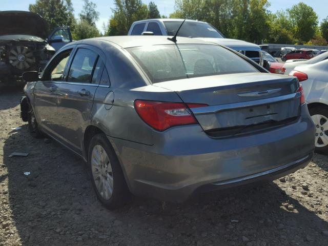 1C3CCBAB7CN223986 - 2012 CHRYSLER 200 LX GRAY photo 3