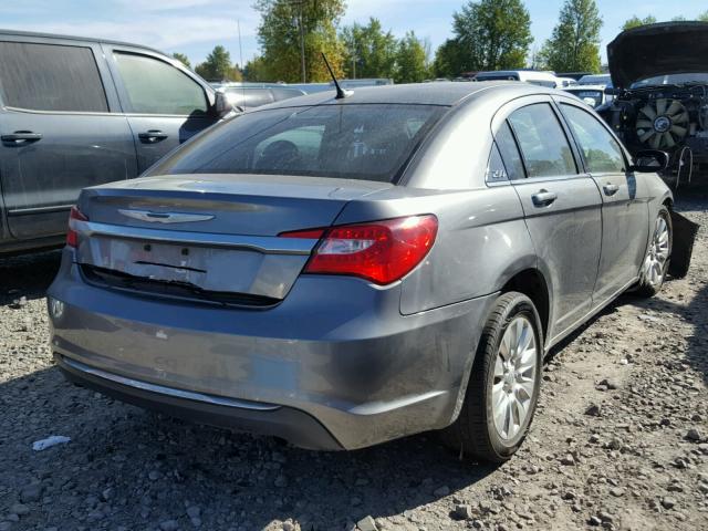 1C3CCBAB7CN223986 - 2012 CHRYSLER 200 LX GRAY photo 4