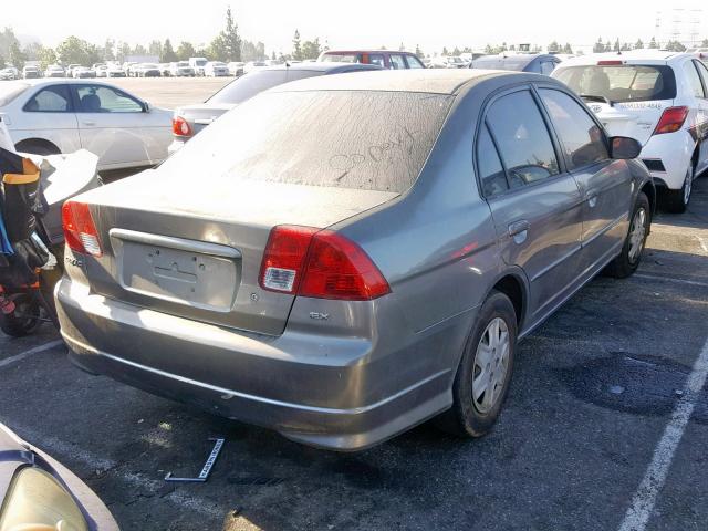 2HGES16325H601681 - 2005 HONDA CIVIC DX V GRAY photo 4