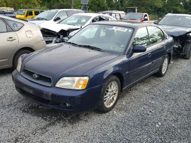 4S3BE635537215101 - 2003 SUBARU LEGACY L BLUE photo 2